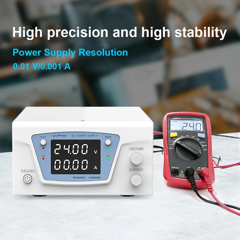 Wanptek RS485/RS232 fuente de  - Programmable Dc Power Supply 60V 10A reseña y precio