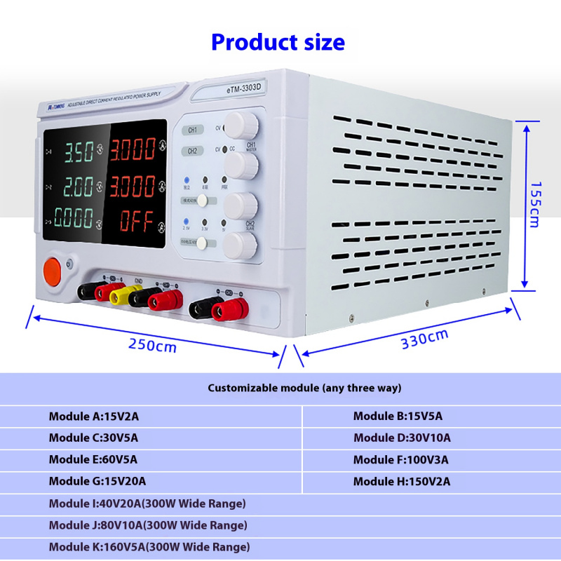 Fuente de alimentación lineal  - Dual Channel Linear Power Supply 30V 5A reseña y precio
