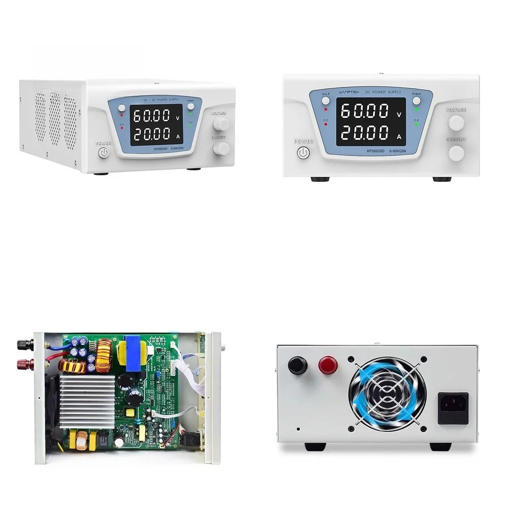 Fuente de Alimentación de CC c - High Power 60V 20A Bench Power Supply reseña y precio
