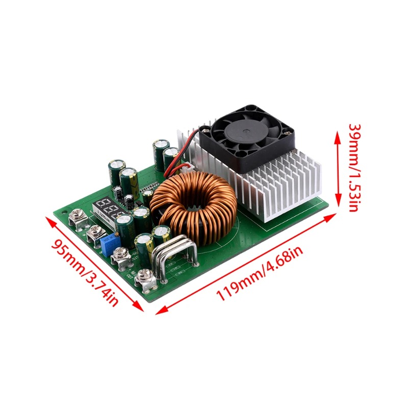 Convertidor DC-DC Buck de 1000 - Step Down Dc Power Supply Module 1000W reseña y precio